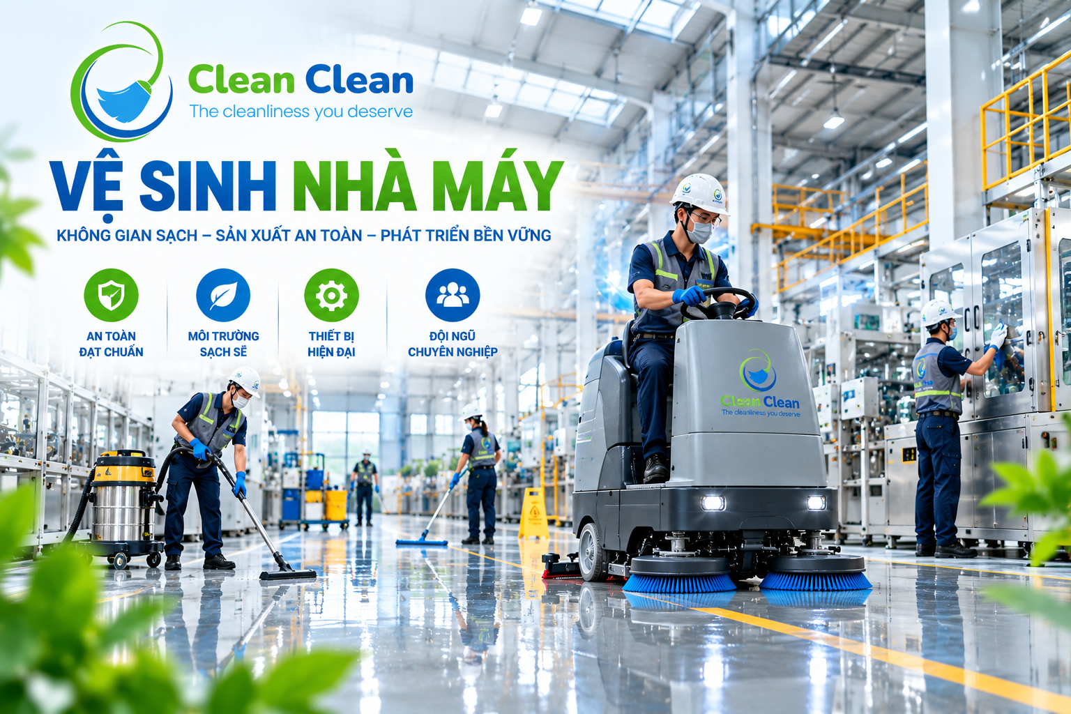 vệ sinh nhà máy